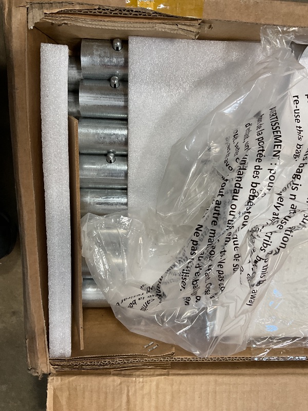 Photo 1 of **SELLING FOR PARTS AS PARTIAL SET. CUT DAMAGE ON WHITE COVER. BOX A**DEXSO Carport 13'x20' Heavy Duty Portable Garage, 1.0 mm Steel Poles & 180 g PE Waterproof Canopy, with Front & Rear Doors, 2 Side Doors, and 4 Windows, for Pickup Truck, and Boat, Wh