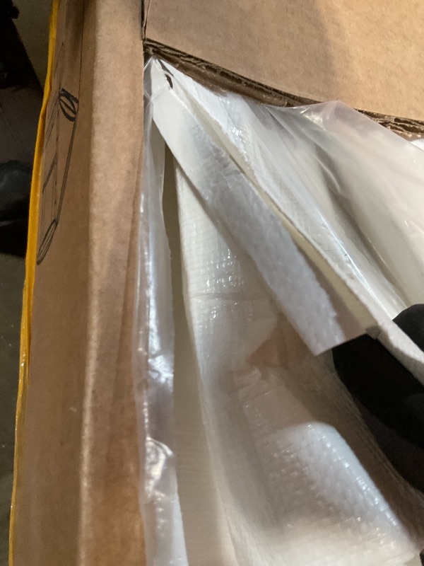 Photo 1 of **SELLING FOR PARTS AS PARTIAL SET. CUT DAMAGE ON WHITE COVER. BOX A**DEXSO Carport 13'x20' Heavy Duty Portable Garage, 1.0 mm Steel Poles & 180 g PE Waterproof Canopy, with Front & Rear Doors, 2 Side Doors, and 4 Windows, for Pickup Truck, and Boat, Wh