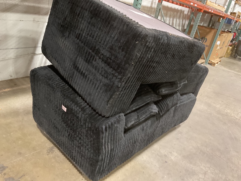 Photo 1 of **DIRT**BedLuxury 102" Cloud Sectional Couch with L-Shape Chaise,Modern Modular Sofa with Deep Seat, Upholstered Couches for Living Room Bedroom,No Assembly Required, Black