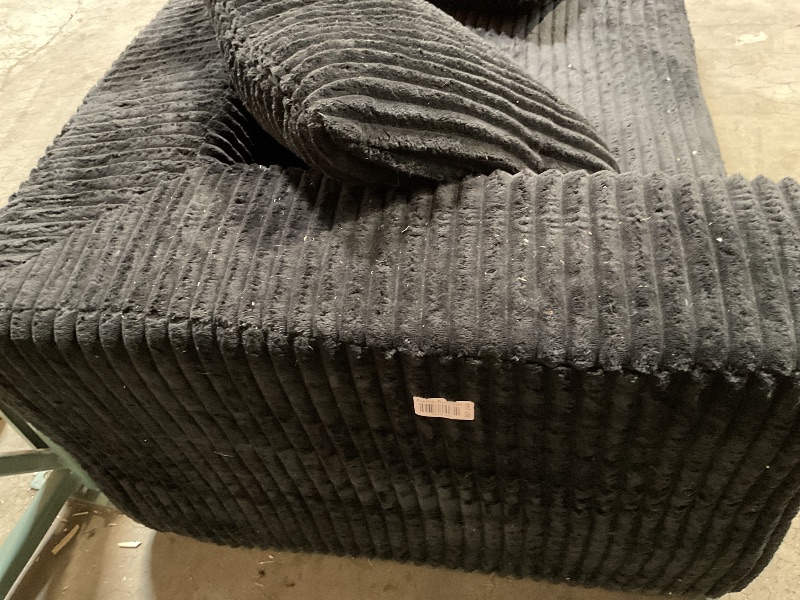 Photo 1 of **DIRT**BedLuxury 102" Cloud Sectional Couch with L-Shape Chaise,Modern Modular Sofa with Deep Seat, Upholstered Couches for Living Room Bedroom,No Assembly Required, Black