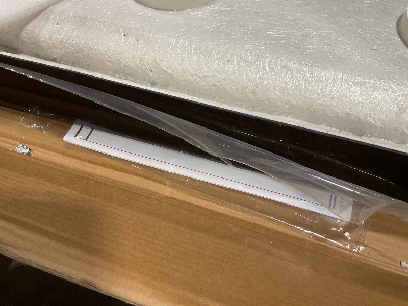 Photo 1 of **CORNER DAMAGE ON FACEPLATE**DreamLine SlimLine Single Threshold Shower Base in Black | DLT-1136480-88