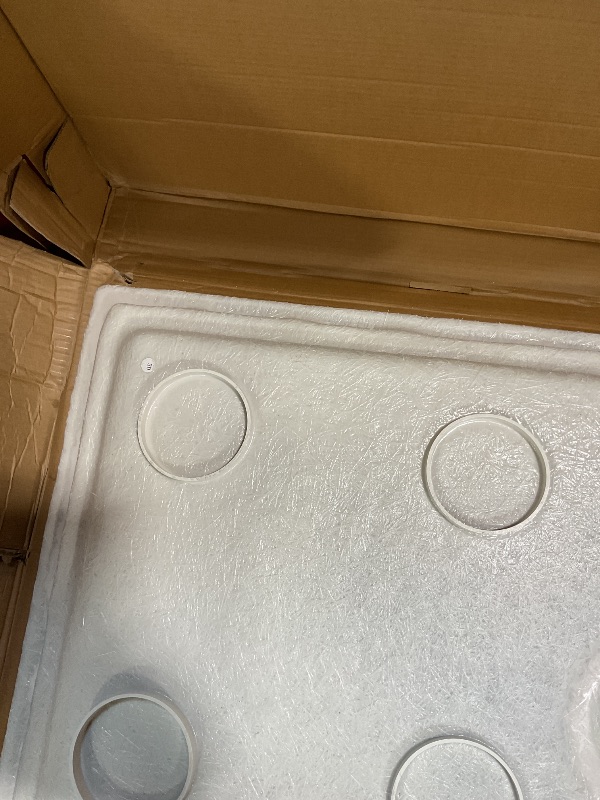 Photo 1 of **CORNER DAMAGE ON FACEPLATE**DreamLine SlimLine Single Threshold Shower Base in Black | DLT-1136480-88