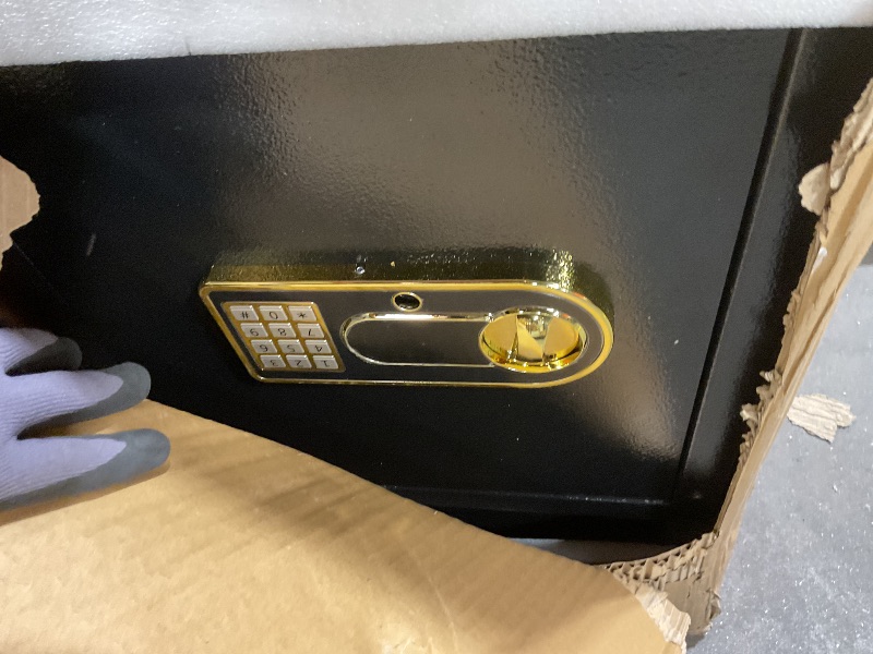 Photo 1 of **LOCKED. KEYS MAY BE INSIDE. DIRT**5.8 cu ft Large Drop Safe Box for Business, Anti-Theft Money Drop Box with Lock and Slot, Digital Keypad and Spare Keys, Heavy-duty Cash Depository Safe for Home Office Retail Store Business