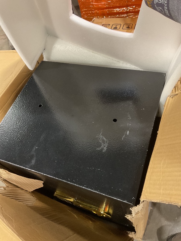 Photo 1 of **LOCKED. KEYS MAY BE INSIDE. DIRT**5.8 cu ft Large Drop Safe Box for Business, Anti-Theft Money Drop Box with Lock and Slot, Digital Keypad and Spare Keys, Heavy-duty Cash Depository Safe for Home Office Retail Store Business