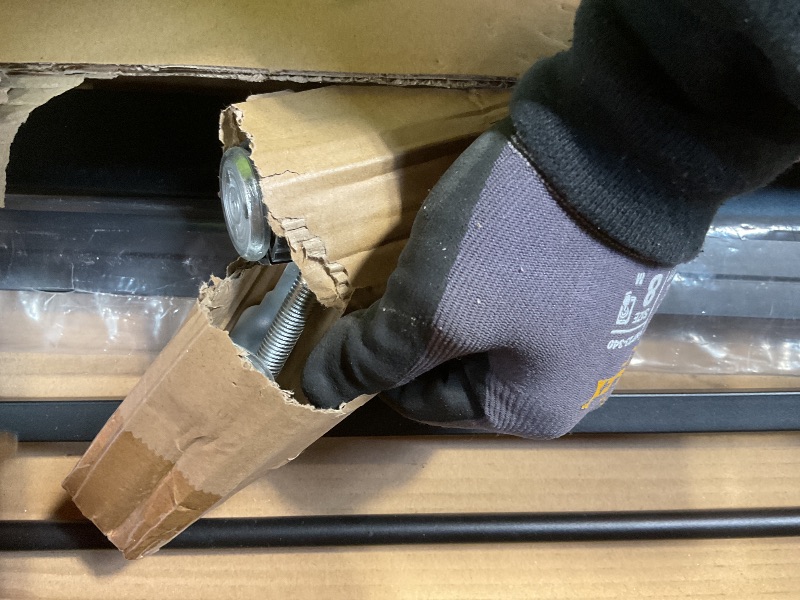 Photo 1 of **DIRT. SCRAPES.**Lumizone Extra Tall Cat Gate 61.02" High Pressure Mounted Extra Wide 2025 New (17 Sizes) 1.37" Gap No Drilling Auto-Close One-Handed Operation Tall Pet Gate for Dogs(Black, 61.02" H x 29.92"-34.24" W)