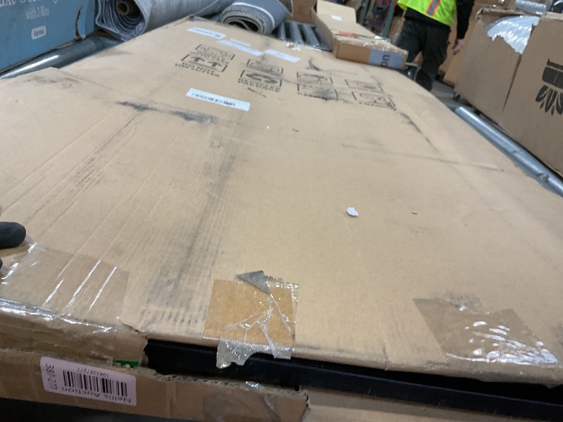 Photo 1 of **DIRT. SCRAPES.**Lumizone Extra Tall Cat Gate 61.02" High Pressure Mounted Extra Wide 2025 New (17 Sizes) 1.37" Gap No Drilling Auto-Close One-Handed Operation Tall Pet Gate for Dogs(Black, 61.02" H x 29.92"-34.24" W)