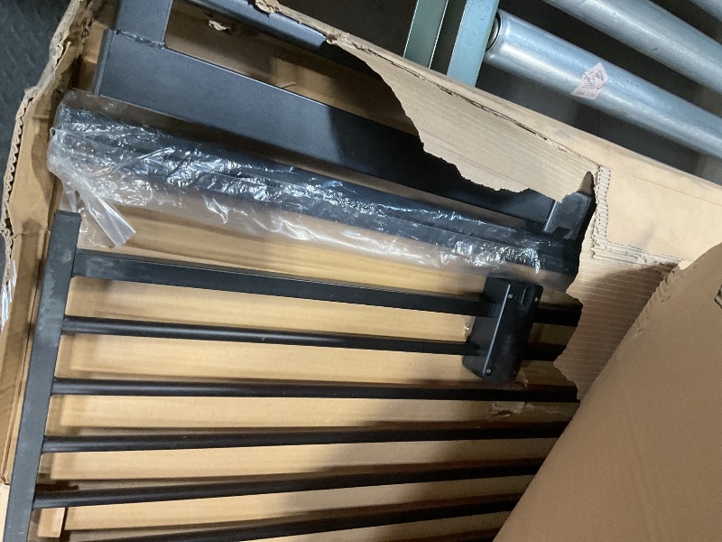 Photo 1 of **DIRT. SCRAPES.**Lumizone Extra Tall Cat Gate 61.02" High Pressure Mounted Extra Wide 2025 New (17 Sizes) 1.37" Gap No Drilling Auto-Close One-Handed Operation Tall Pet Gate for Dogs(Black, 61.02" H x 29.92"-34.24" W)