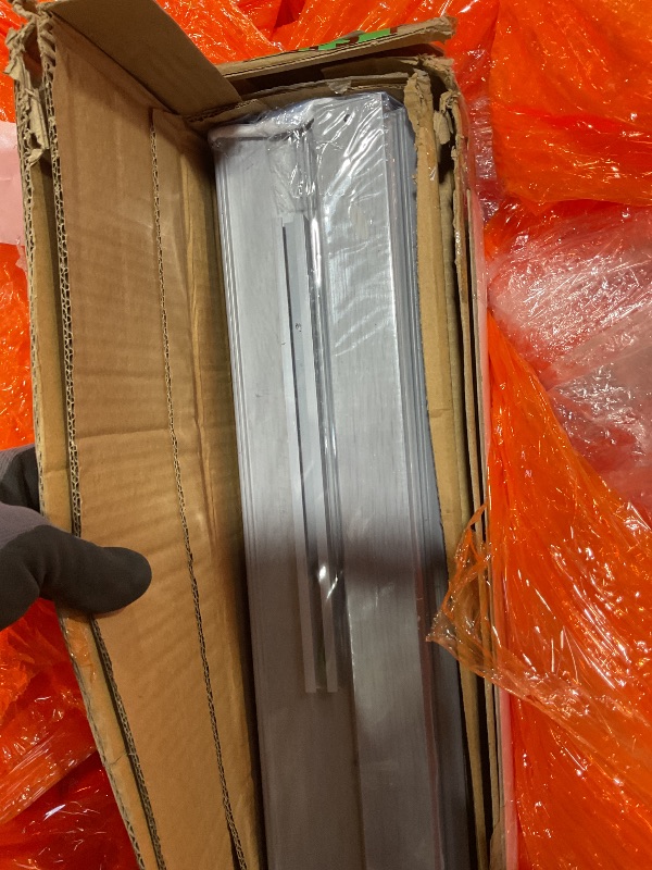 Photo 1 of **MAJOR DAMAGE TO SMALL PIECE. SELLING FOR PARTS**Techni Home Studio Series 48" W PVC Foldable Accordion Doors, Grey