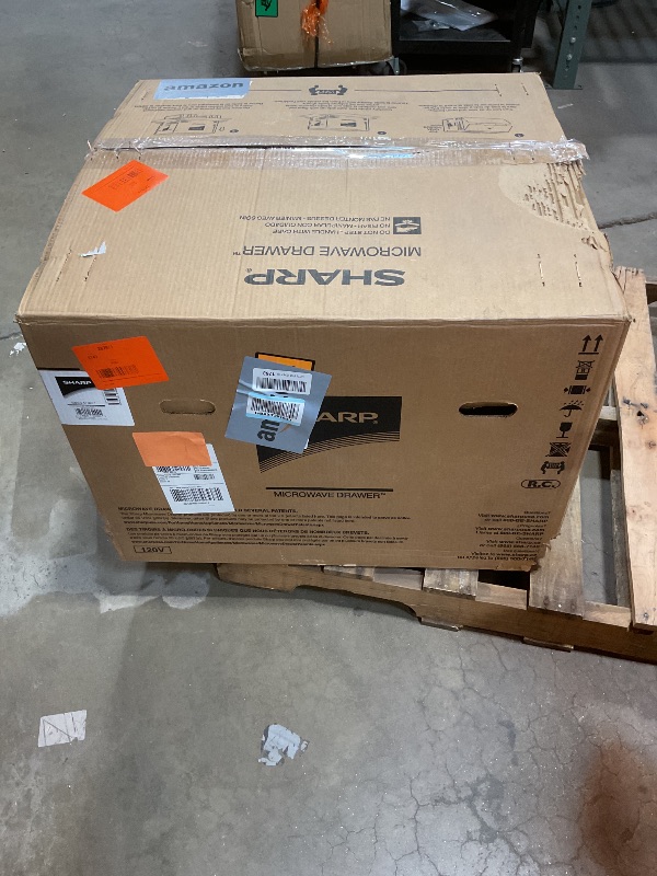 Photo 1 of **DIRT**Sharp SMD2470AH 24" Microwave Drawer with 1.2 cu. ft. Capacity in Black Stainless Steel