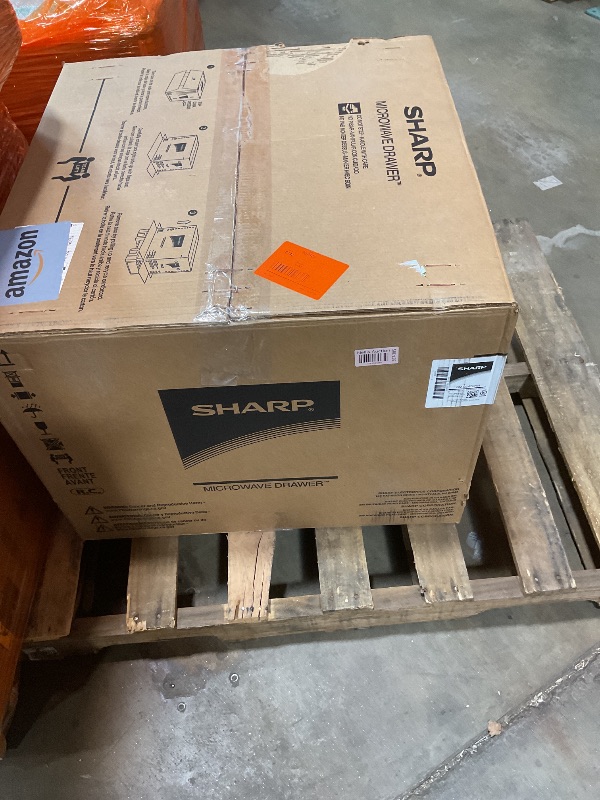 Photo 1 of **DIRT**Sharp SMD2470AH 24" Microwave Drawer with 1.2 cu. ft. Capacity in Black Stainless Steel