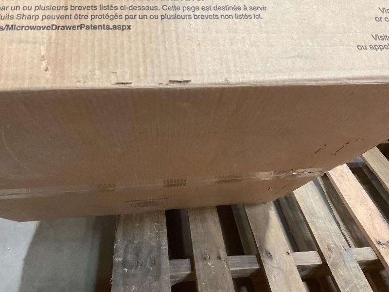 Photo 1 of **DIRT**Sharp SMD2470AH 24" Microwave Drawer with 1.2 cu. ft. Capacity in Black Stainless Steel