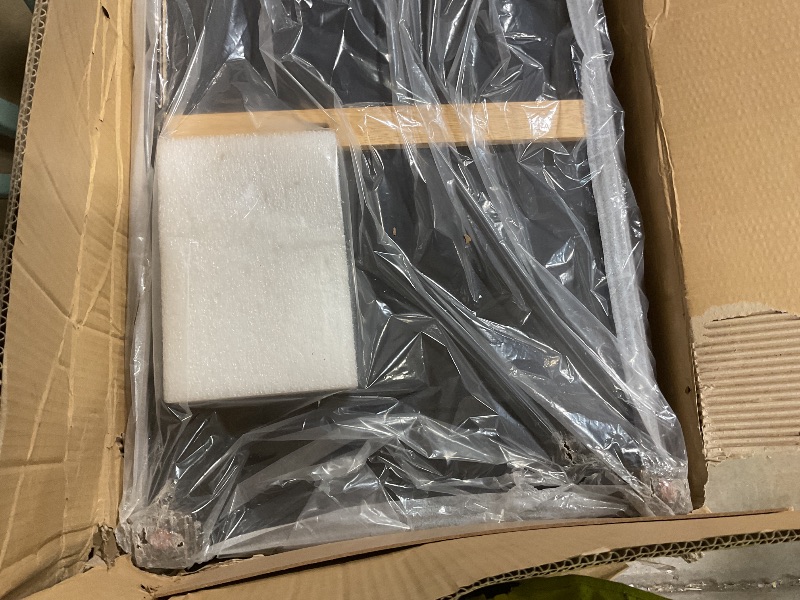 Photo 1 of **LOOSE FRAME**The Sole Secret, 50" Wide, Shoe Storage Bench Organizer, Holds 18+ Pairs of Shoes & Sneakers, Mudroom, Bedroom Furniture, Entryway Organization, Mid Century Design, Cream Texture Linen, 50