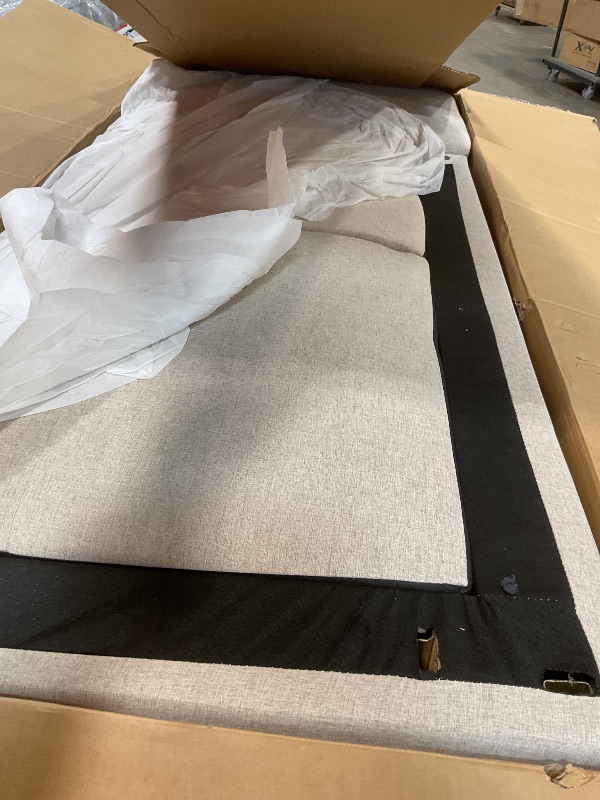 Photo 1 of **SELLING FOR PARTS AS PARTIAL SET. BOX ONE OF THREE**Lyngins Sectional Couches for Living Room L Shaped Couch 3-Piece Sectional Sofa Set 98" Storage Ottoman and 2 Toss Pillows for Living Room and Small Apartment, Beige