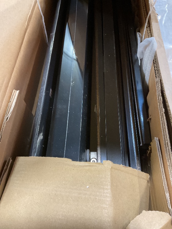 Photo 1 of **SELLING FOR PARTS AS PARTIAL SET. ONE BOX OF TWO**6x10 FT Greenhouse, Easy Assembly Aluminum Polycarbonate Greenhouses for Outdoors with Roof Vent, Large Aluminum Walk-in Greenhouse for Sunroom Patio, Backyard, Garden, Sliding Lockable Door, Black