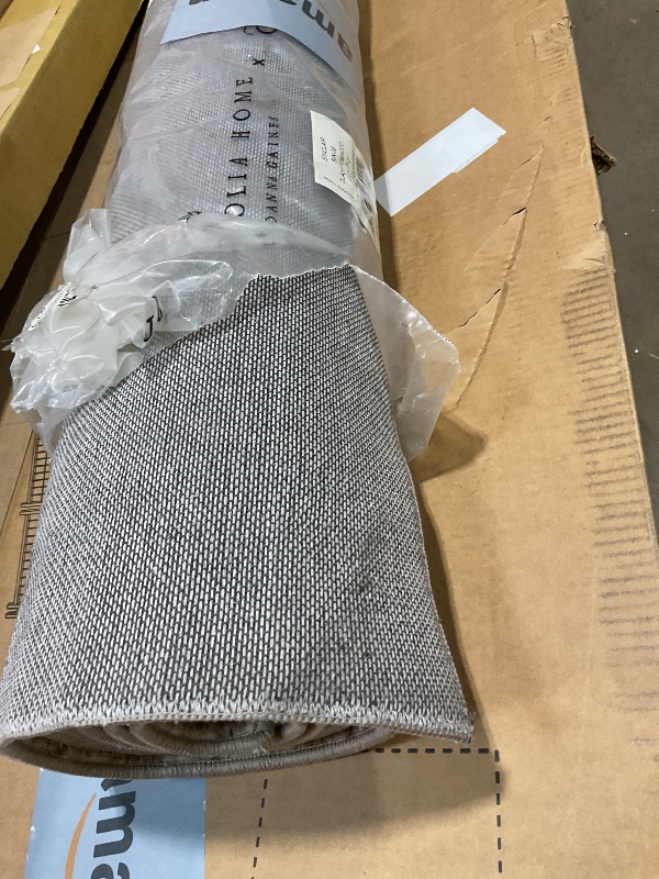 Photo 1 of **DIRT FROM TRANSPORT **Loloi Magnolia Home by Joanna Gaines Sinclair Collection SIN-06 Clay/Tobacco 5'-0" x 7'-0", .25" Pile Height, Machine Washable, Area Rug