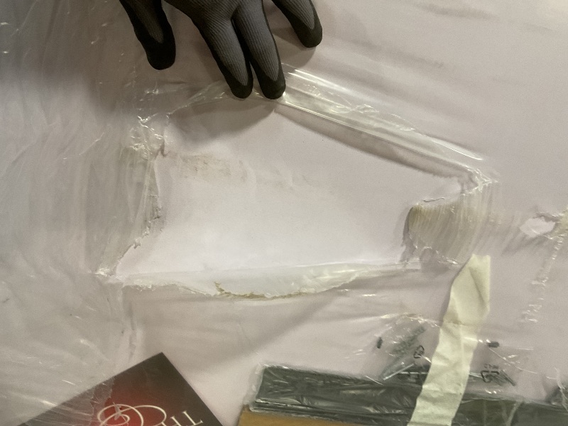 Photo 1 of **MINOR HOLES72*48 whiteboard