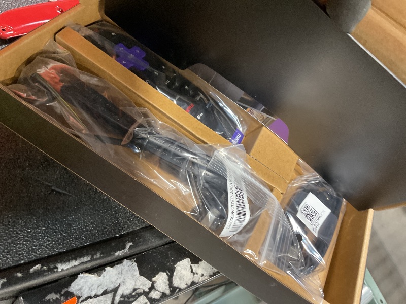 Photo 1 of *SELLING FOR PARTS. MAJOR DAMAGE TO SCREEN **Roku Smart TV 2025 – 75-Inch Pro Series, Mini-LED TV – RokuTV with Backlit Voice Remote Pro – Flat Screen 4K QLED Television with 120Hz Refresh Rate & Dolby Vision IQ, Live News, Sports, Entertainment