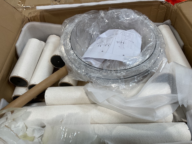 Photo 1 of ***FOR PARTS ONLY/ HAS AMAGED & BROKEN PIECES**** Yinanroa 73-Inch Cat Tower for Multiple Cats, Cat Tower for Large Cats, Slim, Stable, Freestanding, Popular,Prevents Cats from Falling, Space Saving, Wooden Cat Tower 20lb (8782)