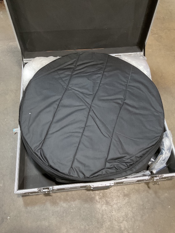 Photo 1 of **CRACKS. SCRAPES ON CASE**MWE 360 Photo Booth Machine for Parties with Flight Case,Logo Customization,Software APP Remote Automatic 360 Spin Camera Video PhotoBooth 80cm for 3-5 People(31.5"+Flight Case)