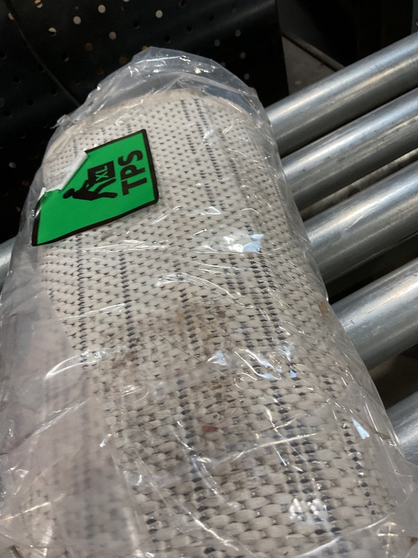 Photo 1 of **DIRT**JONATHAN Y Berber Stripe Indoor Outdoor Area Rug 6X9 Ivory/Black, Colonia for Backyard, Patio, Porch, Easy-Cleaning, High Traffic, Pet-Friendly, Non-Shedding (SMB125D-6)