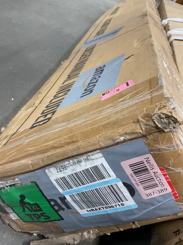 Photo 1 of **COLOR IS WHITE**ROYMELO 36x84 inch Sliding Barn Wood Door Slab with 6.6ft Hardware Kit and Handle, Coffee, K Shape, Simple DIY Assembly