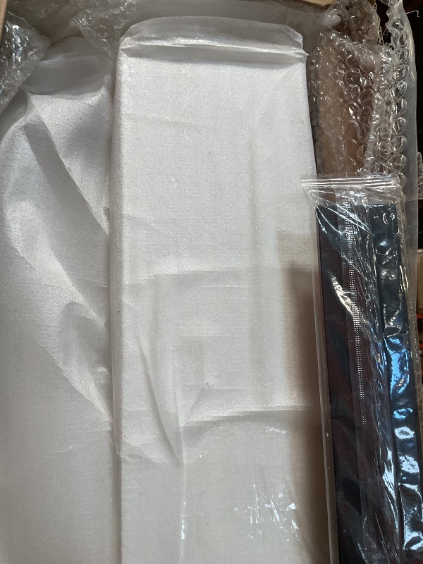 Photo 1 of **COLOR IS WHITE**ROYMELO 36x84 inch Sliding Barn Wood Door Slab with 6.6ft Hardware Kit and Handle, Coffee, K Shape, Simple DIY Assembly