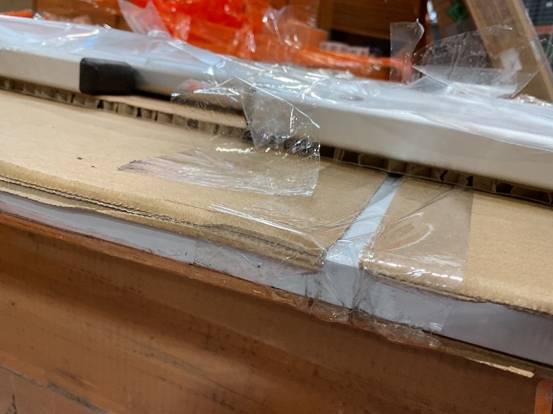 Photo 1 of **SCRAPES ON FRAME**VIZ-PRO Double-Sided Magnetic Mobile Whiteboard, 60 x 48 Inches, Rolling Dry Erase Board Easel Stand on Wheels with Aluminium Frame for School Office Home 5' x 4'