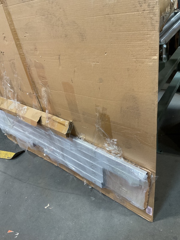 Photo 1 of **SCRAPES ON FRAME**VIZ-PRO Double-Sided Magnetic Mobile Whiteboard, 60 x 48 Inches, Rolling Dry Erase Board Easel Stand on Wheels with Aluminium Frame for School Office Home 5' x 4'