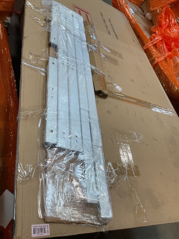 Photo 1 of **SCRAPES ON FRAME**VIZ-PRO Double-Sided Magnetic Mobile Whiteboard, 60 x 48 Inches, Rolling Dry Erase Board Easel Stand on Wheels with Aluminium Frame for School Office Home 5' x 4'