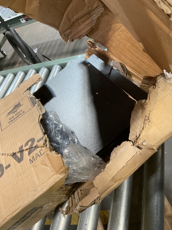 Photo 1 of **SELLING FOR PARTS. CORD DAMAGE. EDGE DAMAGE ON BOARD.**Bed frame with plugin. Size unknown