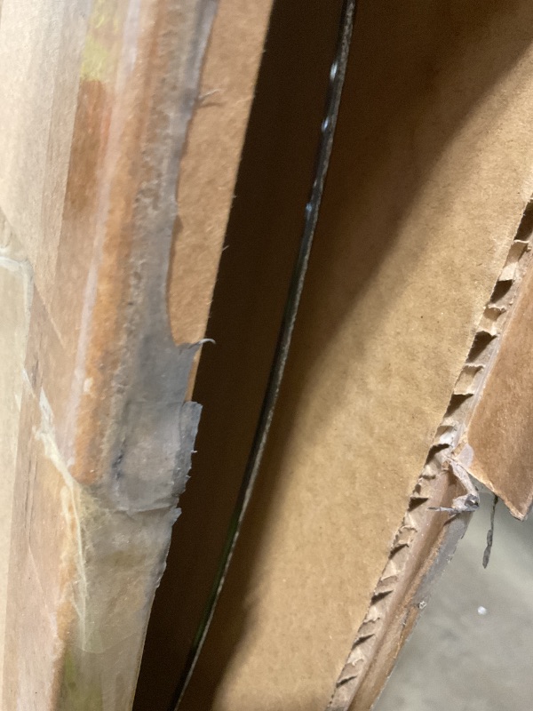 Photo 1 of **SCRAPE ON EDGE ONE SIDE**55*55 clear tempered glass chair mat