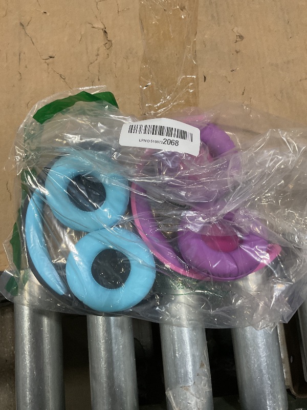 Photo 1 of **FOR PARTIAL PARTS/ PINK HEADPHONES NON-FUNCTIONAL** iClever BTH22 Kids Bluetooth Headphones 2 Pack, 60H Play Time, 74/85 dBA Safe Volume, Bluetooth 5.4, USB C, Over Ear Kids Headphones Wireless AUX Cord for iPad/Tablet/Travel/School, Black & Magenta