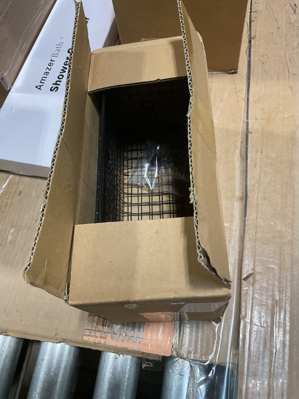 Photo 1 of **FOR PARTS ONLY/ MISSING ASSEMBLY PIECES** AMZABBY 2 Pack Large Adhesive Cabinet Organizer - Lid Organizer Inside Cabinet Wall Mounted Pantry Door Caddy for Kitchen Containers Lid Kitchen Under Sink Basket