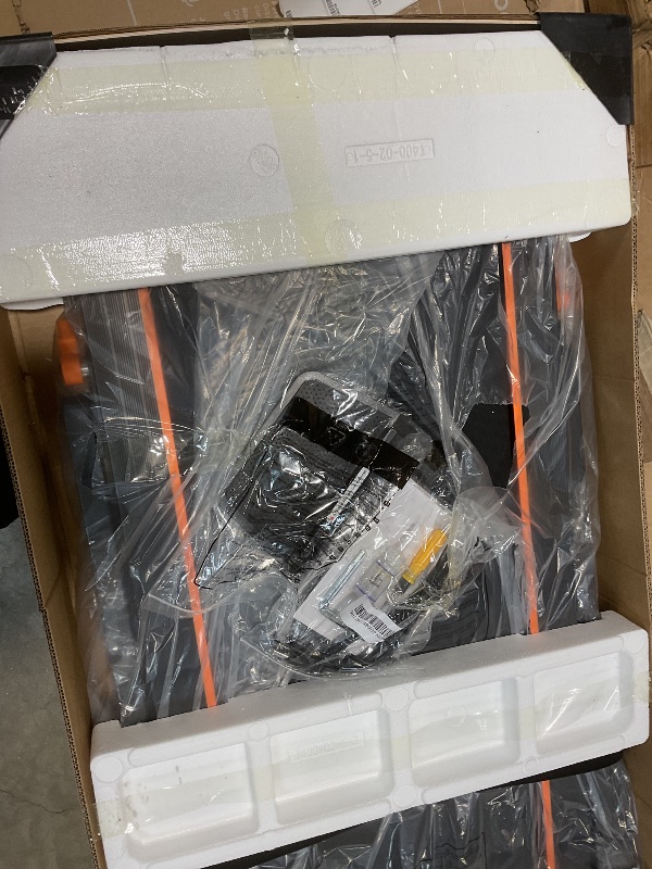 Photo 1 of **SCRATCH**Acezoe Foldable Treadmill with 10% Incline, 2.5HP Walking Pad with Handle Bar, 300 lb Capacity Treadmills, Under Desk Treadmill with App & Bluetooth Speaker, 0.6-10MPH, LED, P10Pro Black Orange