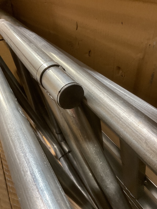 Photo 1 of ** SCRAPES FROM TRANSPORT**Scaffolding Work Platform, Rolling Scaffolding with Wheels, Scaffold for Building Construction, Interior Painting, Home Improvement?59.0" Height, 500LBS Capacity, Silver)