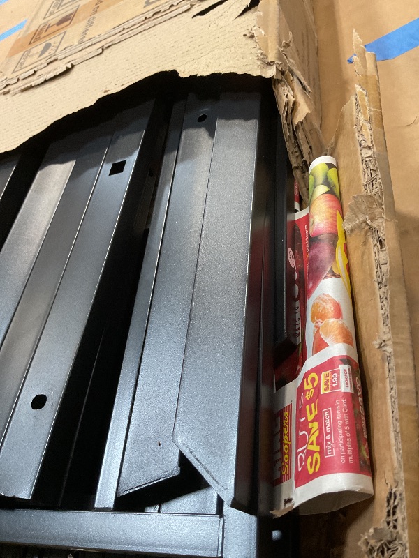 Photo 1 of ** SELLING FOR PARTS AS PARTIAL SET. ONE BOX OF TWO.**Bellemave Queen Loft Bed Frame with Storage Stairs, Beside Shelf & Wardrobe, Metal Queen Size Loft Bed with LED Light & USB Ports, Large Under-Bed Space Loft Beds for Adults, Teens, Kids, Black