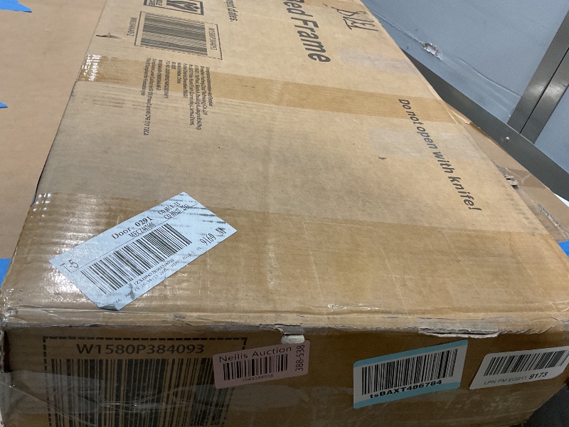 Photo 1 of ** SELLING FOR PARTS AS PARTIAL SET. ONE BOX OF TWO.**Bellemave Queen Loft Bed Frame with Storage Stairs, Beside Shelf & Wardrobe, Metal Queen Size Loft Bed with LED Light & USB Ports, Large Under-Bed Space Loft Beds for Adults, Teens, Kids, Black