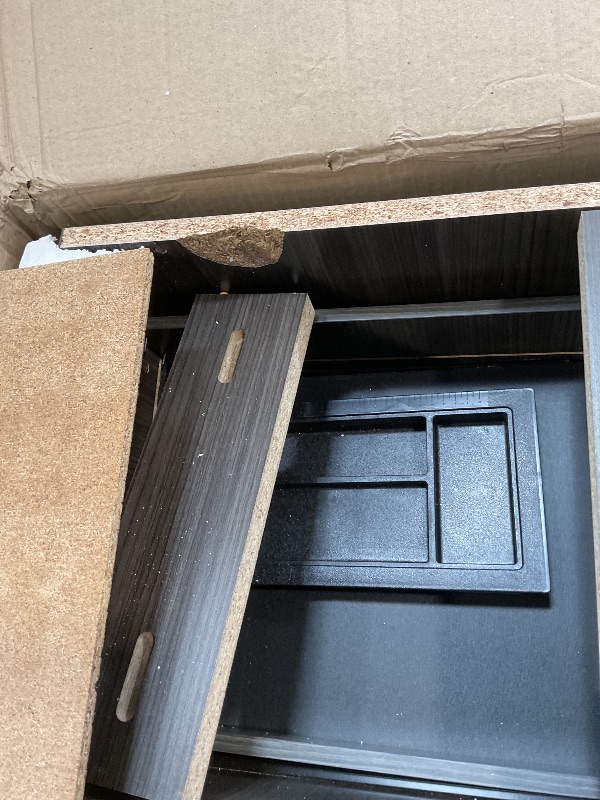 Photo 1 of ** MAJOR DAMAGE TO BACK**Regency Legacy Desk Pedestal File One Box Drawer, Ash Grey