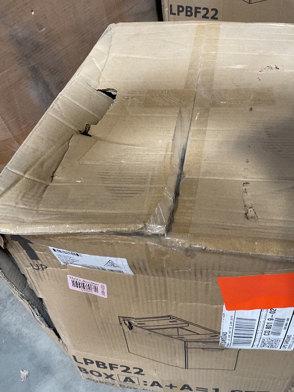 Photo 1 of **MAJOR DAMAGE. SELLING FOR PARTS **Regency Legacy Desk Pedestal File One Box Drawer, Ash Grey
