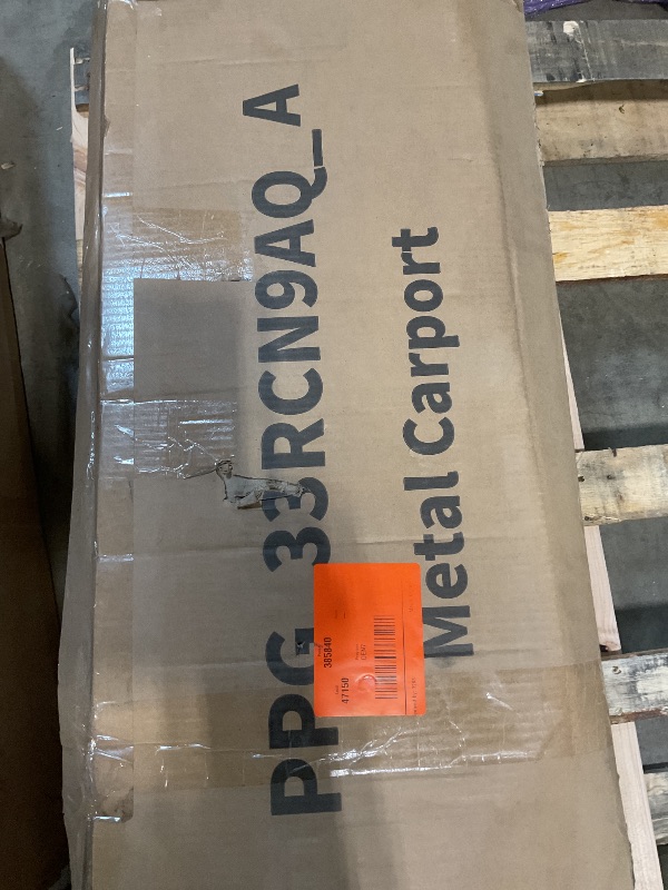 Photo 1 of ** three boxes**10x15 FT Heavy Duty Metal Carport Kit, Reinforced Frame with Anchors, for Trucks, Boats, RV, Tractor, 100MPH Wind & 35PSF Snow Rating, Easy Assembly