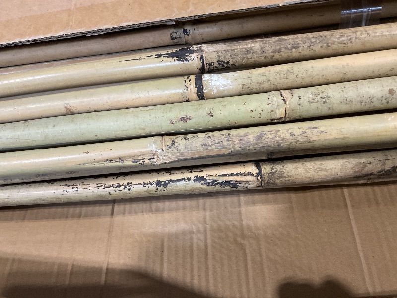 Photo 1 of **DIRT**Jollybower 3/4" D 7 Feet Bamboo Stakes 50 Pack, Thicker Heavy-Duty Plant Stakes, Natural Garden Stakes for Bean, Tomato, Bean, Flowers,Trees Potted and Climbing Plant Support