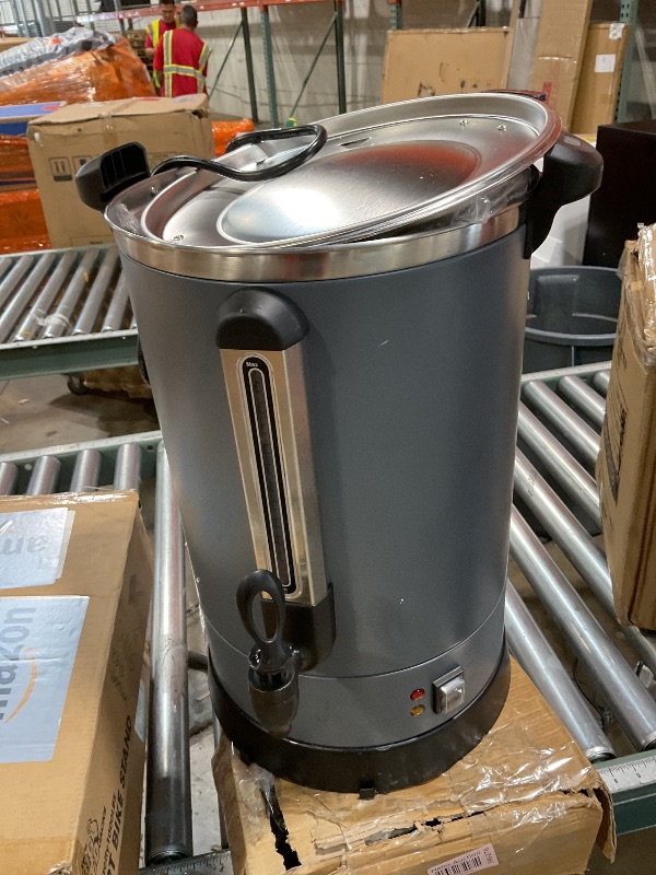 View 2 of ** HAS WATER STAIN BUILD UP*** GarveeHome 100 Cups Coffee Urn,14 L/3.8 gal Double Wall Commerical Coffee Maker for Buffet Catering Wedding Gathering,Large Capacity Hot Coffee Dispenser,Stainless Steel Hot Water Urn