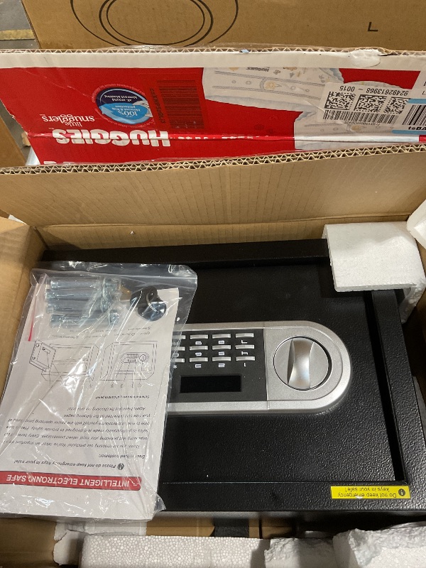 Photo 1 of 1.3 Cuft Small Home Safes Water and Fireproof, Anti-theft Safes for Home Use Fire and Water Proof with Combination Lock, Smart Alert System and Removable Shelf, Digital Document Safe for Jewelry Money