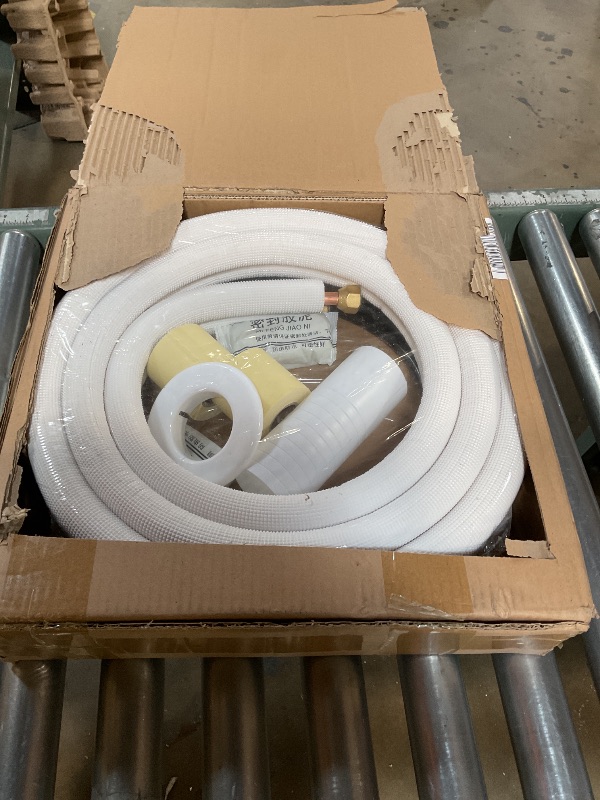 Photo 1 of 10 ft Mini Split Line Set 1/2? + 1/4? Triple-Layer Insulated, Pre-Flared, Leak-Proof Tubing Kit for Home, Office & Workshop Ductless AC & Heat Pump Systems?99.9% Copper?