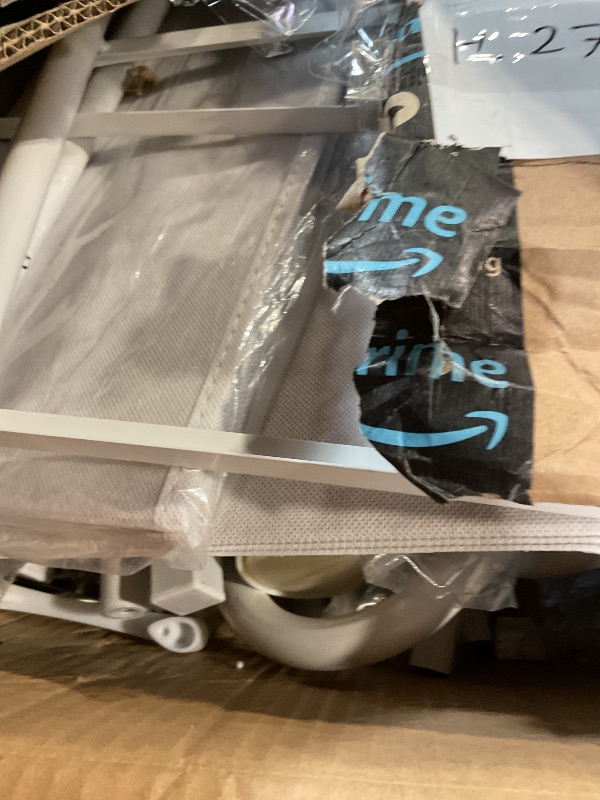 Photo 1 of ***POSSIBLY FOR PARTS/ MISSING ASSEMBLY PIECES & INSTRUCTIONS*** SWTYMIKI Rolling Clothing Garment Rack - Portable Freestanding Clothes Racks for Hanging Clothes, Storage Rack for Bedroom Closet, Laundry with Lockable Wheels, White