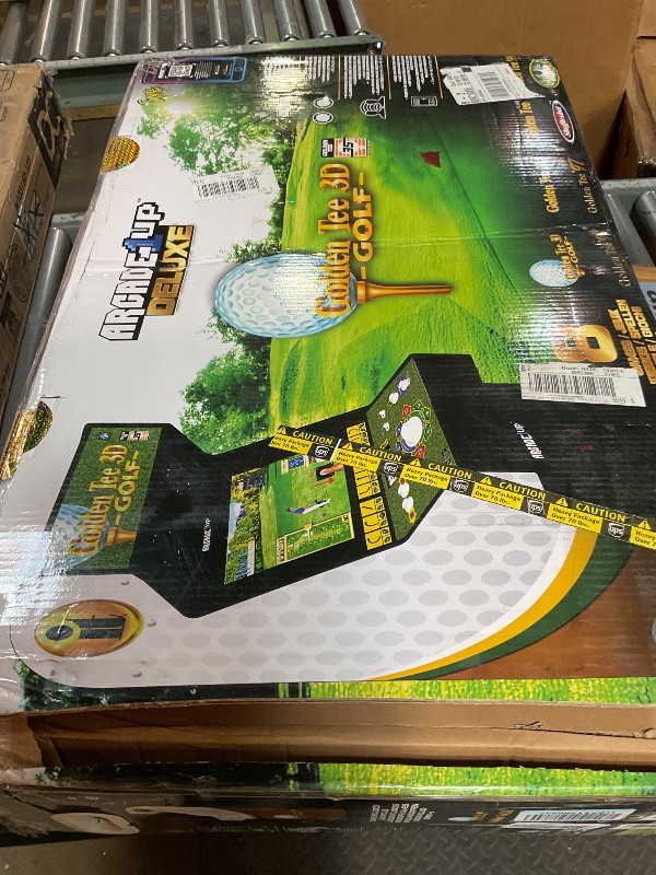 Photo 1 of ***FOR PARTS HAS MISSING PIECES**** ARCADE1UP Golden Tee 3D Deluxe Arcade Machine, Built for Your Home, Over 5-Foot-Tall Cabinet with 8 Classic Games