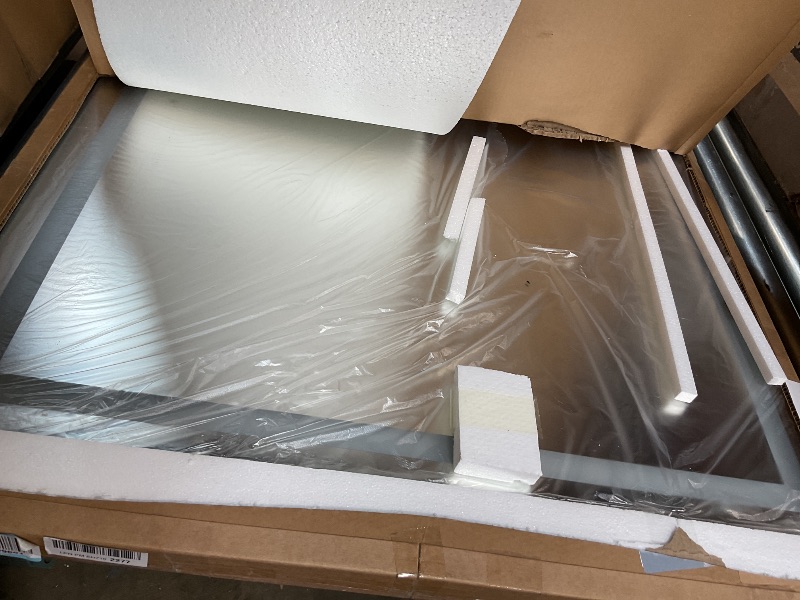 Photo 1 of 60''x36'' Lighted Mirrors for Bathroom Wall Backlit Rectangular Rounded Corners, LED Bathroom Mirror Frameless with Lights Anti Fog, Dimmable, 3 Colors,Tempered Glass, Shatter-Prooff (Color 2)