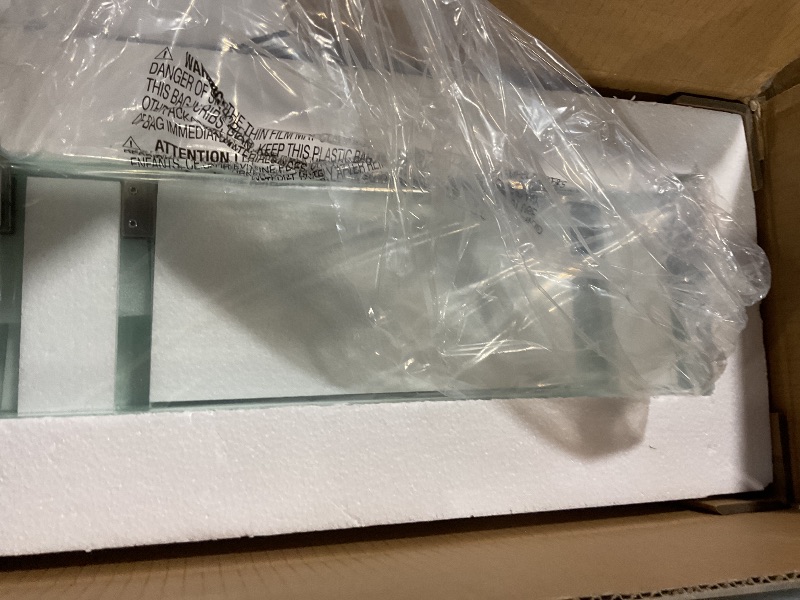 Photo 1 of ***POSSIBLY FOR PARTS/ UNKNOWN DAMAGES*** GRISUN Tabletop Fire Pit,15 Inch Propane Fire Pit Table,30000 BTU Table Top Firepit with Glass Wind Guard,Stainless Steel Burner,Fire Glass,Portable Propane fire Pit for Patio, Camping, Backyard & RV