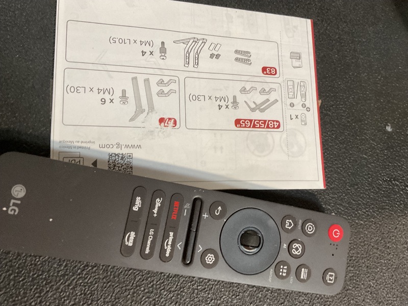 Photo 1 of *** FOR PARTS ONLY DISPLAY IS DAMAGED*** LG 55-Inch Class OLED AI 4K B5 Series Smart TV w/Dolby Atmos, Dolby Vision, HDR10, AI Super Upscaling 4K, Filmmaker Mode, Wow Orchestra, Alexa Built-in (OLED55B5PUA.AUSZ, 2025)