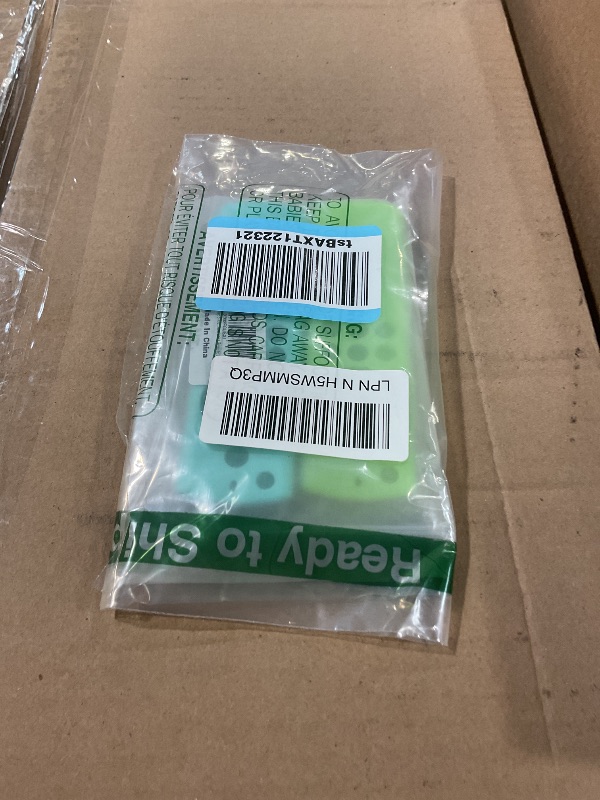 Photo 1 of [2 Pack ] Firestick Silicone Remote Cover Case Compatible with 4K Firetv Stick, Firetv Remote Control Cover, Shockproof Anti Slip Case (Green Glow& Sky Blue Not Glow)